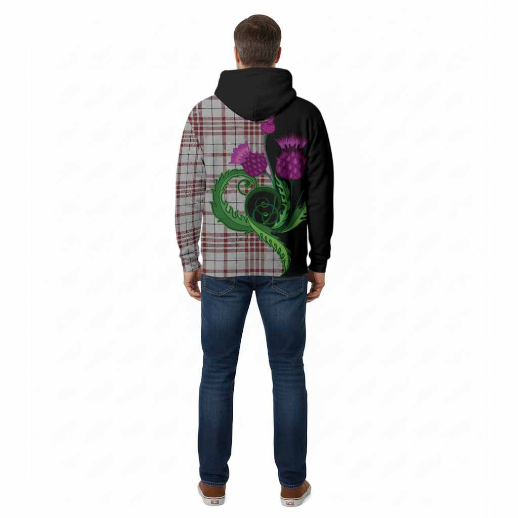 Clayton Tartan Cotton Hoodie Traditional Scottish Thistle