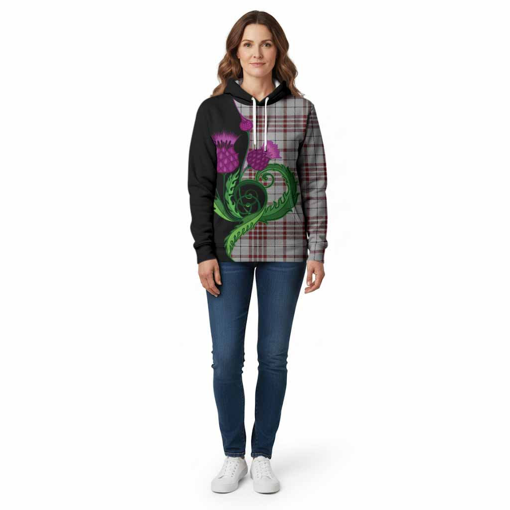 Clayton Tartan Cotton Hoodie Traditional Scottish Thistle