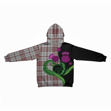 Clayton Tartan Kid Hoodie Traditional Scottish Thistle