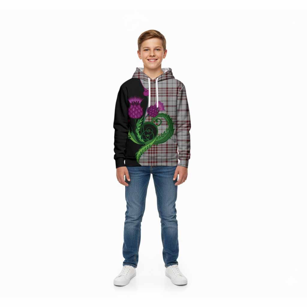 Clayton Tartan Kid Hoodie Traditional Scottish Thistle