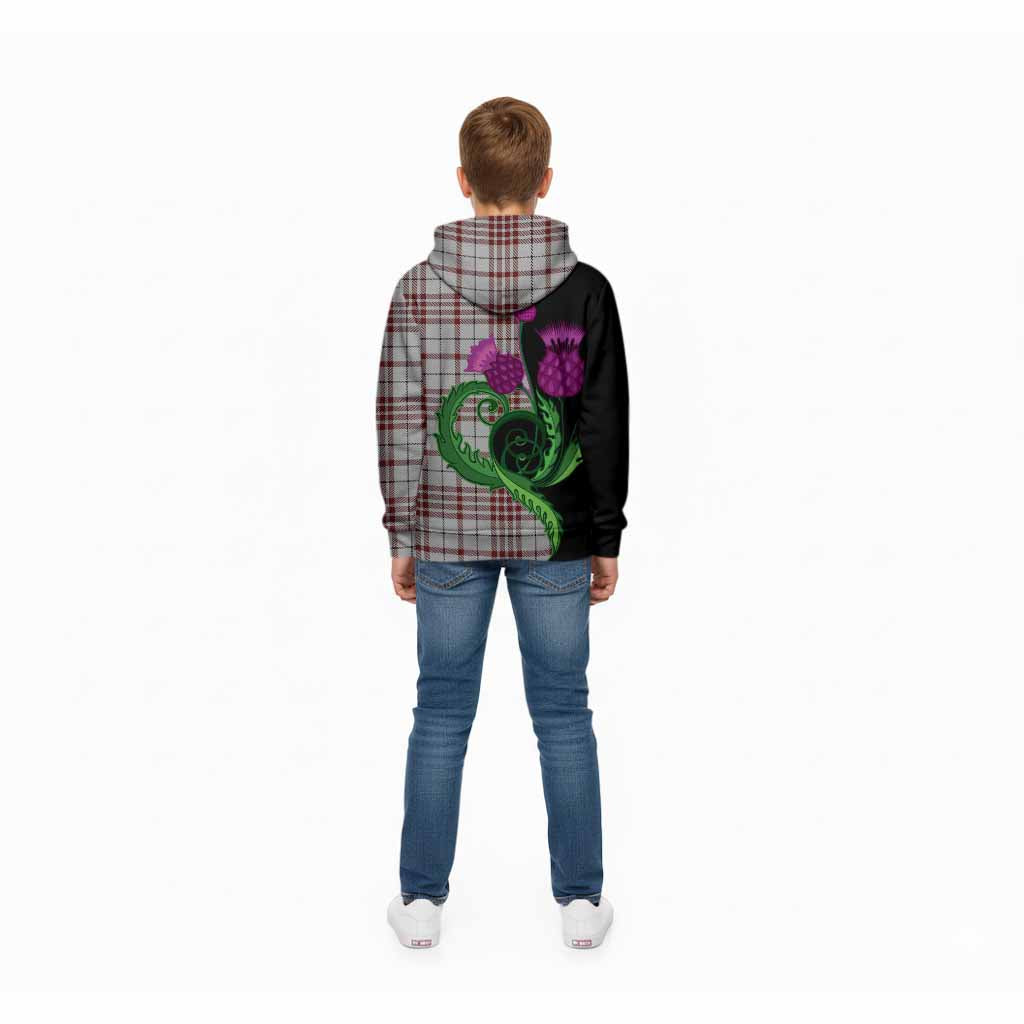 Clayton Tartan Kid Hoodie Traditional Scottish Thistle