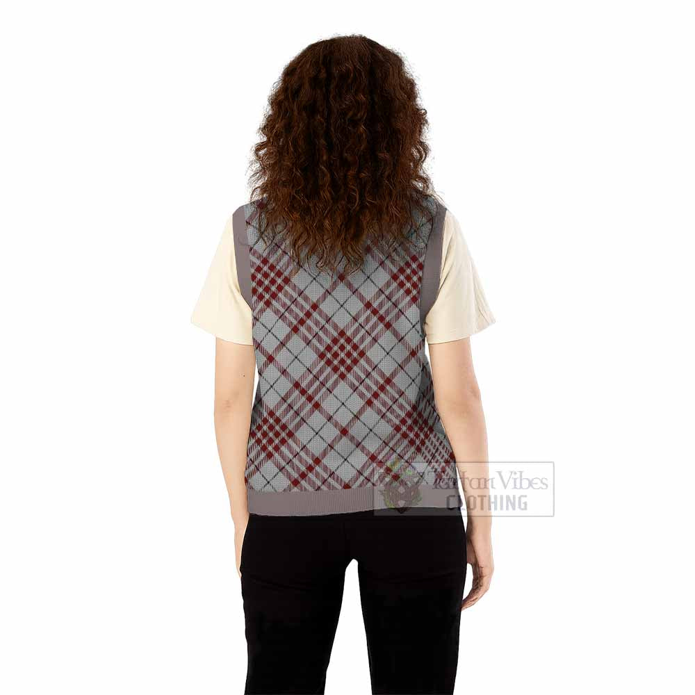 Clayton Tartan  Knitted V-Neck Vest Cross Style
