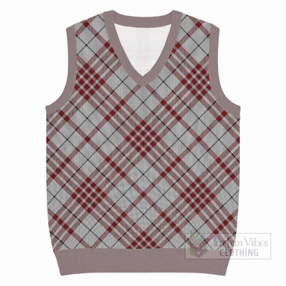 Clayton Tartan  Knitted V-Neck Vest Cross Style