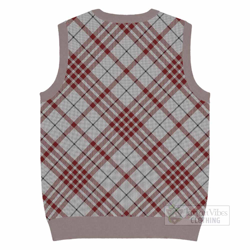 Clayton Tartan  Knitted V-Neck Vest Cross Style