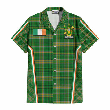 Cleary Irish Clan Coat of Arm Tartan Cotton Hawaiian Shirt Flag Style
