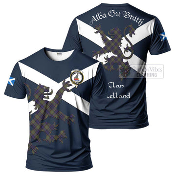 Clelland Tartan Lion Rampant T-Shirt Proudly Display Your Heritage with Alba Gu Brath and Clan Name Kid's Shirt - Tartan Vibes Clothing