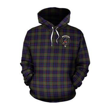 Clelland Tartan Cotton Hoodie with Family Crest Celtic Skull Style Pullover Hoodie XS - Tartan Vibes Clothing