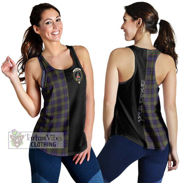 Clelland Tartan Women's Racerback Tanks with Family Crest and Half Of Me Style 4XL - Tartan Vibes Clothing