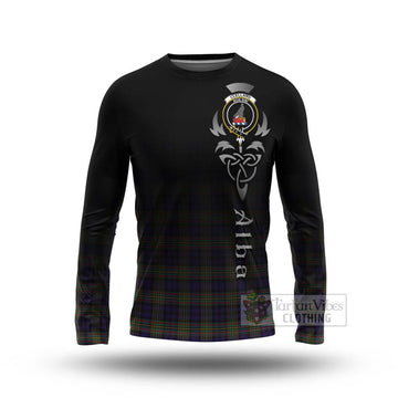 Clelland Tartan Long Sleeve T-Shirt Featuring Alba Gu Brath Family Crest Celtic Inspired Unisex - Tartan Vibes Clothing