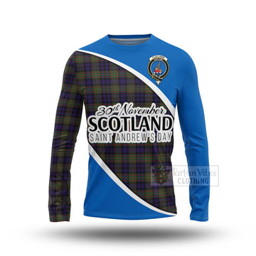 Clelland Family Crest Tartan Long Sleeve T-Shirt Celebrate Saint Andrew's Day in Style Unisex - Tartan Vibes Clothing