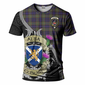 Clelland Tartan Family Crest T-Shirt Lion Rampant Royal Thistle Shield Celtic Inspired Kid's Shirt - Tartan Vibes Clothing