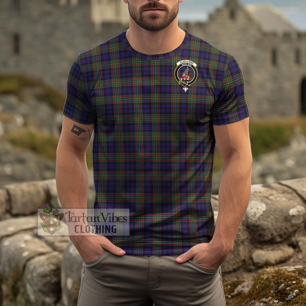 Clelland Tartan Cotton T-Shirt with Family Crest Kid's Shirt - Tartan Vibes Clothing