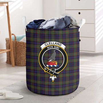 Clelland Tartan Laundry Basket with Family Crest One Size - Tartan Vibes Clothing