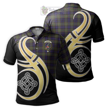 Clelland Tartan Polo Shirt with Family Crest and Celtic Symbol Style Kid - Tartan Vibes Clothing