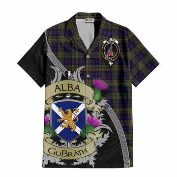 Clelland Tartan Family Crest Hawaiian Shirt Lion Rampant Royal Thistle Shield Celtic Inspired Kid - Tartan Vibes Clothing
