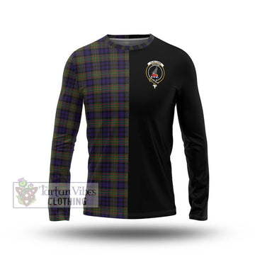 Clelland Tartan Long Sleeve T-Shirt with Family Crest and Half Of Me Style Unisex - Tartan Vibes Clothing