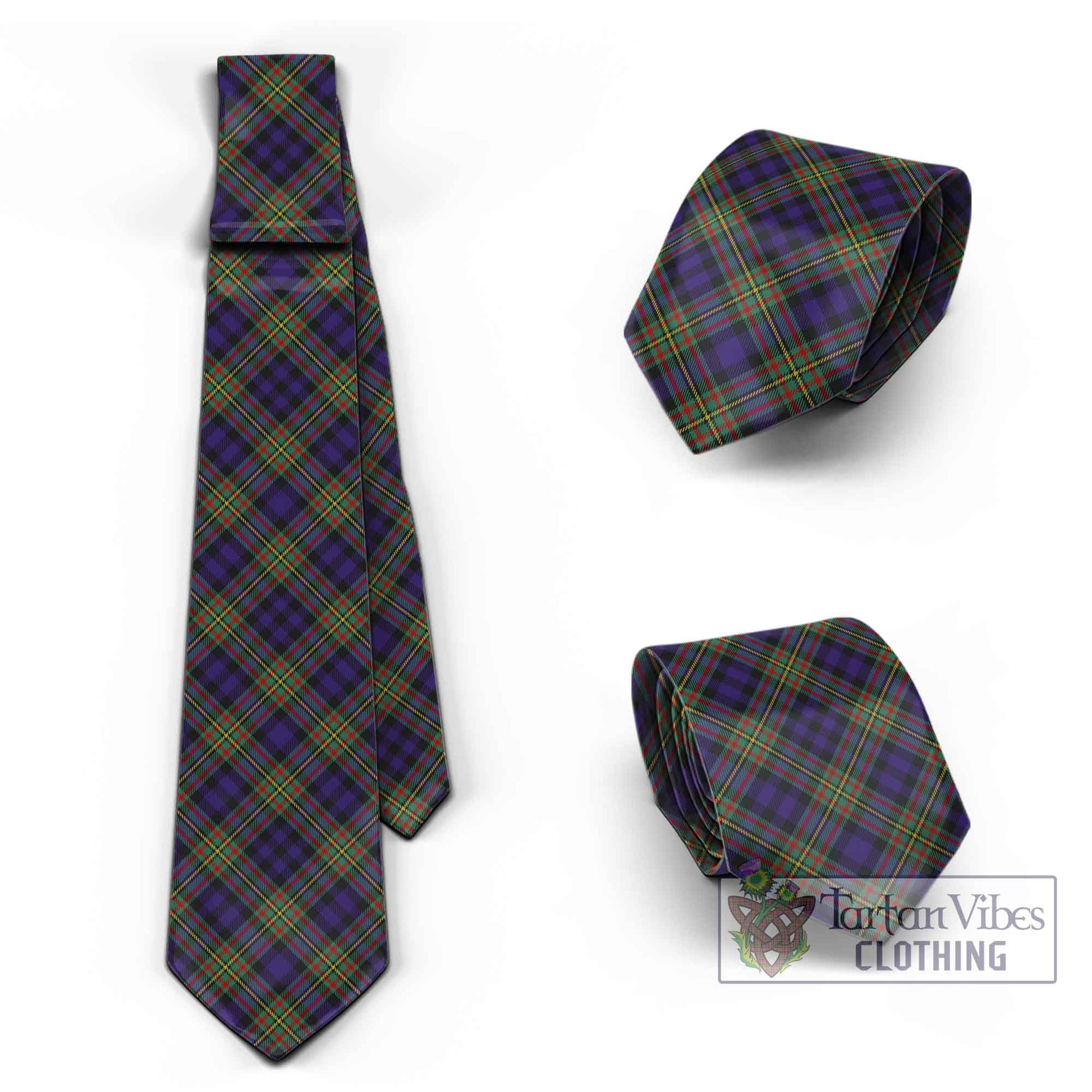 Clelland Tartan Classic Necktie Cross Style Necktie One Size - Tartan Vibes Clothing