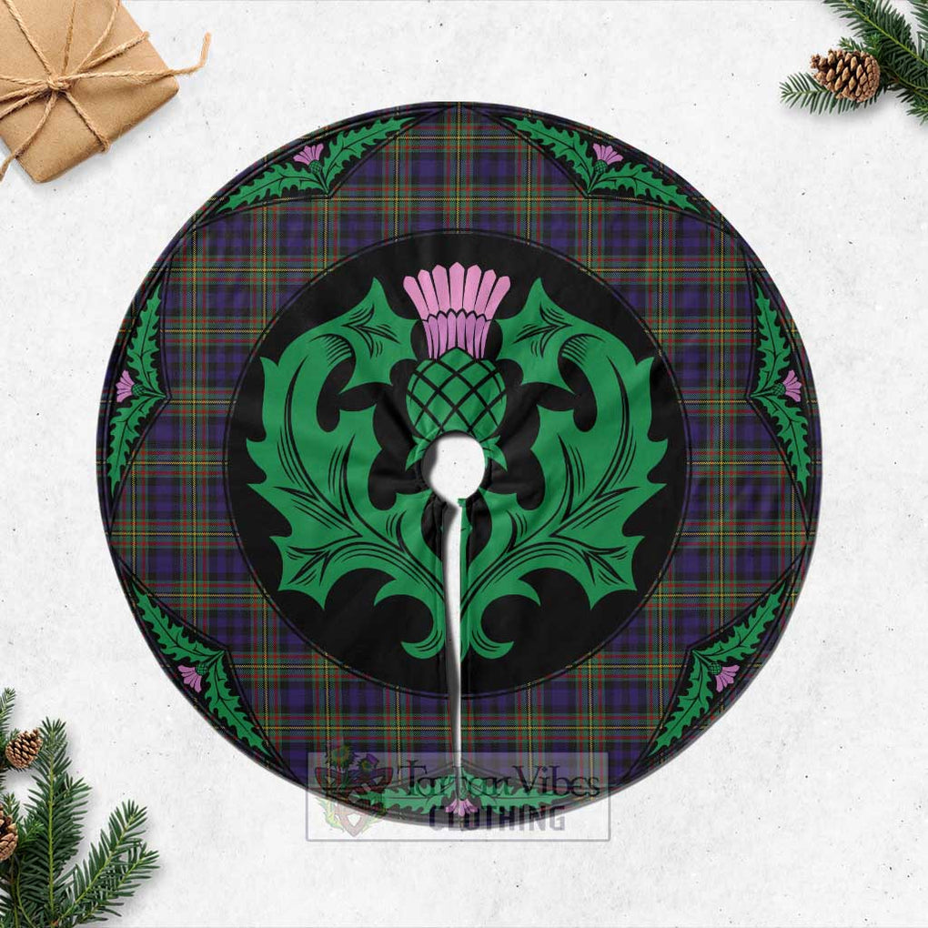 Clelland Tartan Christmas Tree Skirt Scottish Thistle Style Casual Tree Skirts - Tartan Vibes Clothing