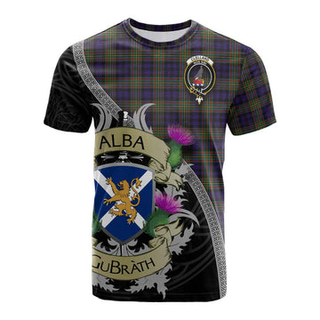 Clelland Tartan Family Crest Cotton T-shirt Lion Rampant Royal Thistle Shield Celtic Inspired Kid's Shirt - Tartan Vibes Clothing