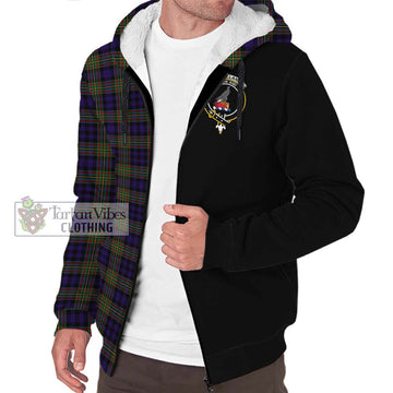 Clelland Tartan Sherpa Hoodie with Family Crest and Half Of Me Style Unisex S - Tartan Vibes Clothing