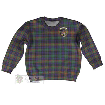 Clelland Tartan Kid Ugly Sweater with Family Crest Kid - Tartan Vibes Clothing