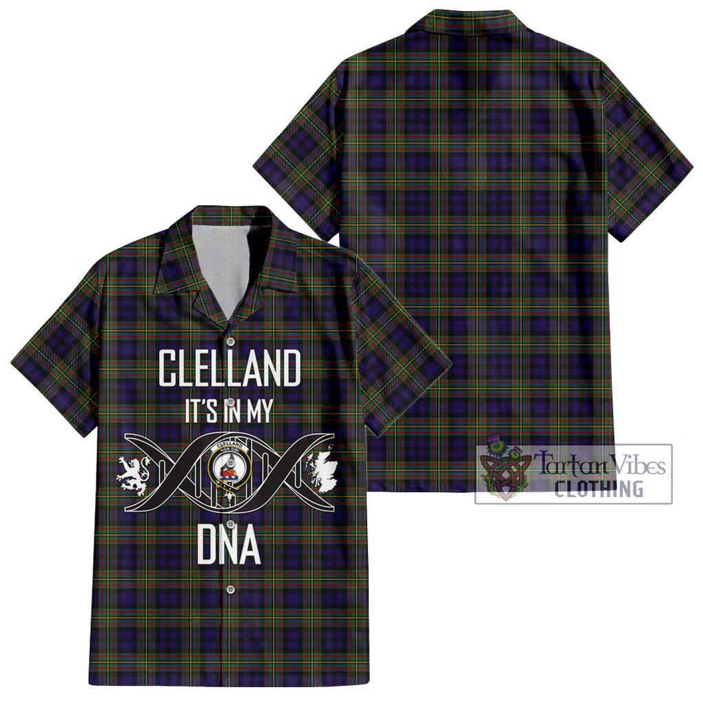 Clelland Tartan Hawaiian Shirt with Family Crest DNA In Me Style Kid - Tartan Vibes Clothing