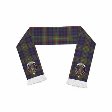 Tartan Vibes Clothing Clelland Tartan Ruffneck Scarf with Family Crest