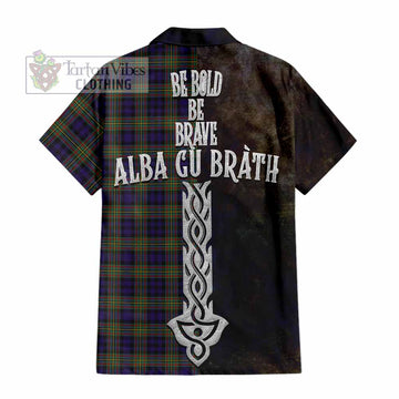 Clelland Tartan Family Crest Hawaiian Shirt Alba Gu Brath Be Brave Lion Ancient Style