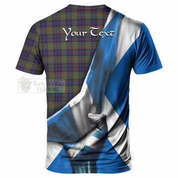 Clelland Tartan T-Shirt with Family Crest Scotland Patriotic Style - Tartan Vibes Clothing