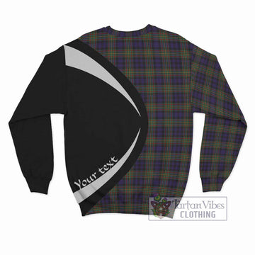 Clelland Tartan Sweatshirt with Family Crest Circle Style - Tartan Vibes Clothing
