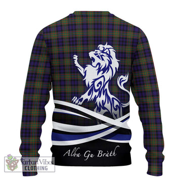 Clelland Tartan Ugly Sweater with Alba Gu Brath Regal Lion Emblem - Tartan Vibes Clothing