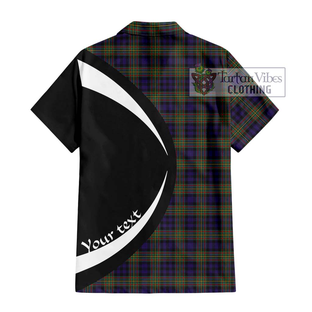 Clelland Tartan Hawaiian Shirt with Family Crest Circle Style - Tartan Vibes Clothing