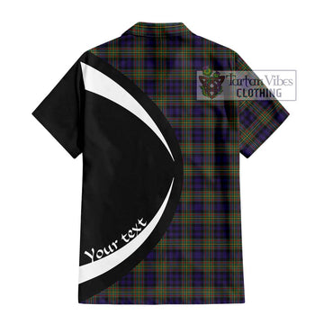Clelland Tartan Hawaiian Shirt with Family Crest Circle Style - Tartan Vibes Clothing