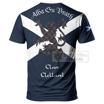 Clelland Tartan Lion Rampant T-Shirt Proudly Display Your Heritage with Alba Gu Brath and Clan Name - Tartan Vibes Clothing