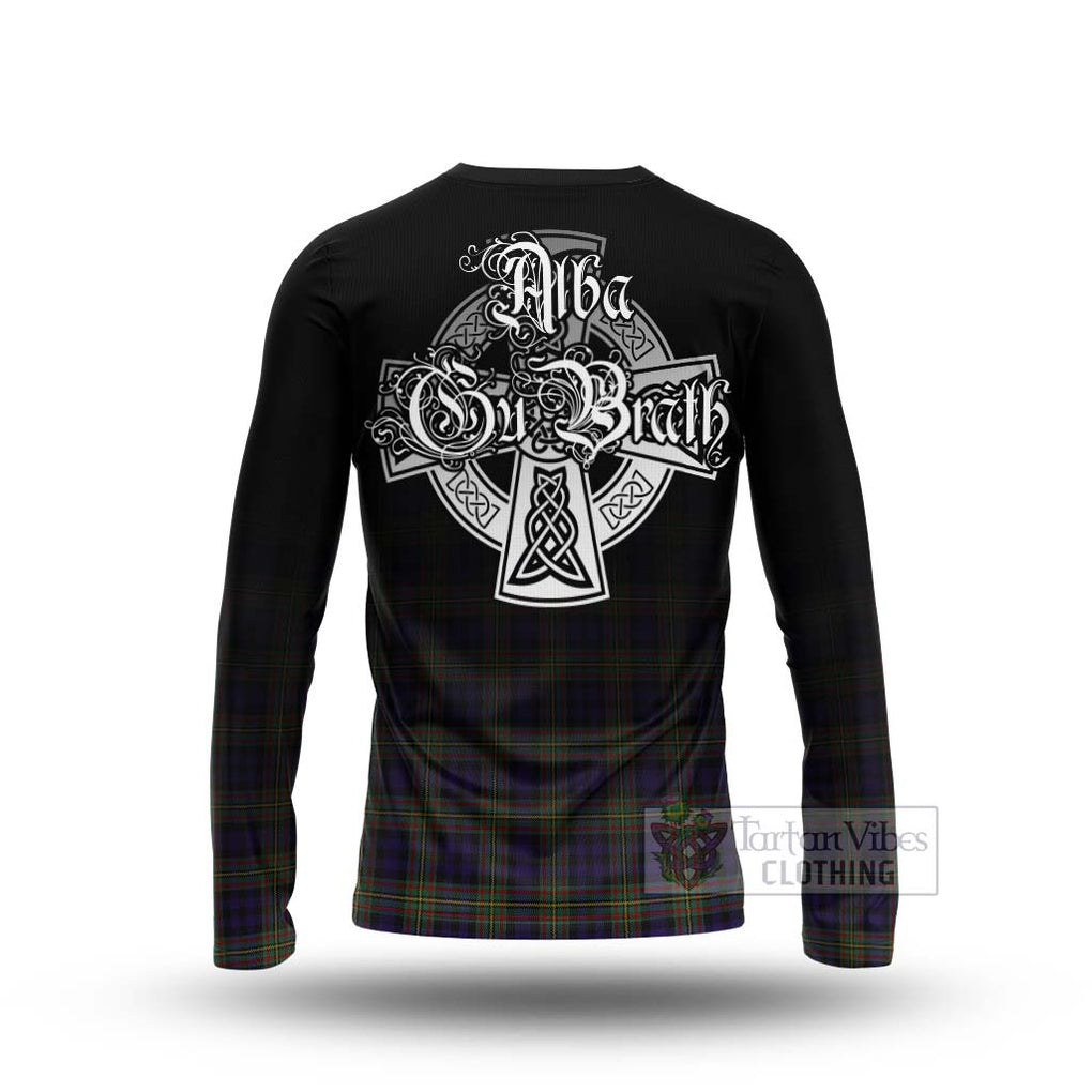 Clelland Tartan Long Sleeve T-Shirt Featuring Alba Gu Brath Family Crest Celtic Inspired - Tartan Vibes Clothing