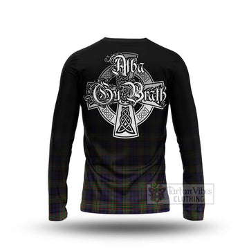 Clelland Tartan Long Sleeve T-Shirt Featuring Alba Gu Brath Family Crest Celtic Inspired - Tartan Vibes Clothing