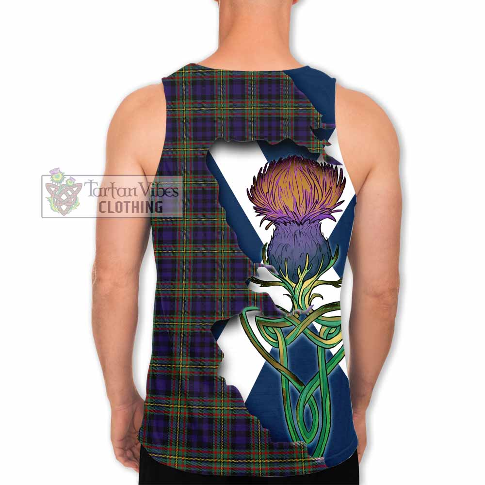 Clelland Tartan Family Crest Men's Tank Top Scottish Thistle Celtic Inspired - Tartan Vibes Clothing