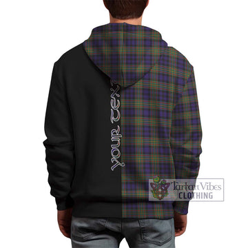 Clelland Tartan Hoodie with Family Crest and Half Of Me Style - Tartan Vibes Clothing