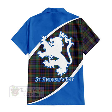 Clelland Family Crest Tartan Hawaiian Shirt Celebrate Saint Andrew's Day in Style - Tartan Vibes Clothing