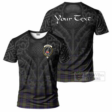 Clelland Tartan T-Shirt with Family Crest Celtic Thistle Vibes - Tartan Vibes Clothing