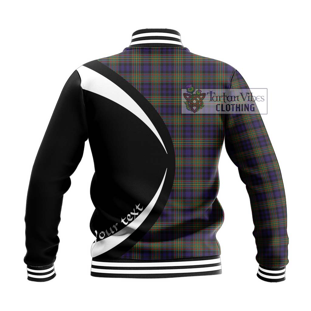 Clelland Tartan Baseball Jacket with Family Crest Circle Style - Tartan Vibes Clothing