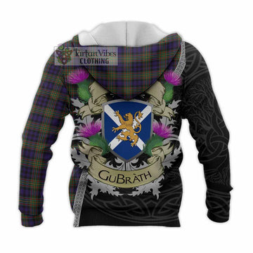 Clelland Tartan Family Crest Knitted Hoodie Lion Rampant Royal Thistle Shield Celtic Inspired - Tartan Vibes Clothing