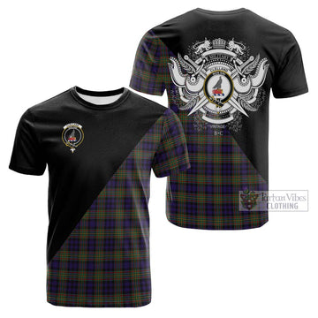 Clelland Tartan Cotton T-shirt with Family Crest and Military Logo Style Kid's Shirt - Tartan Vibes Clothing