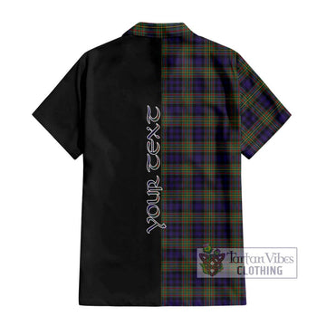 Clelland Tartan Hawaiian Shirt with Family Crest and Half Of Me Style - Tartan Vibes Clothing