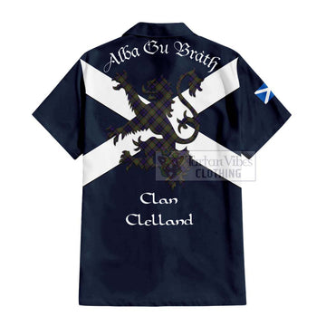 Clelland Tartan Lion Rampant Hawaiian Shirt Proudly Display Your Heritage with Alba Gu Brath and Clan Name - Tartan Vibes Clothing