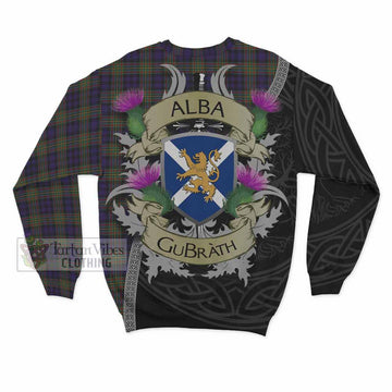 Clelland Tartan Family Crest Sweatshirt Lion Rampant Royal Thistle Shield Celtic Inspired - Tartan Vibes Clothing