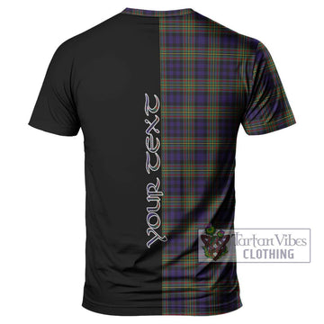 Clelland Tartan T-Shirt with Family Crest and Half Of Me Style - Tartan Vibes Clothing