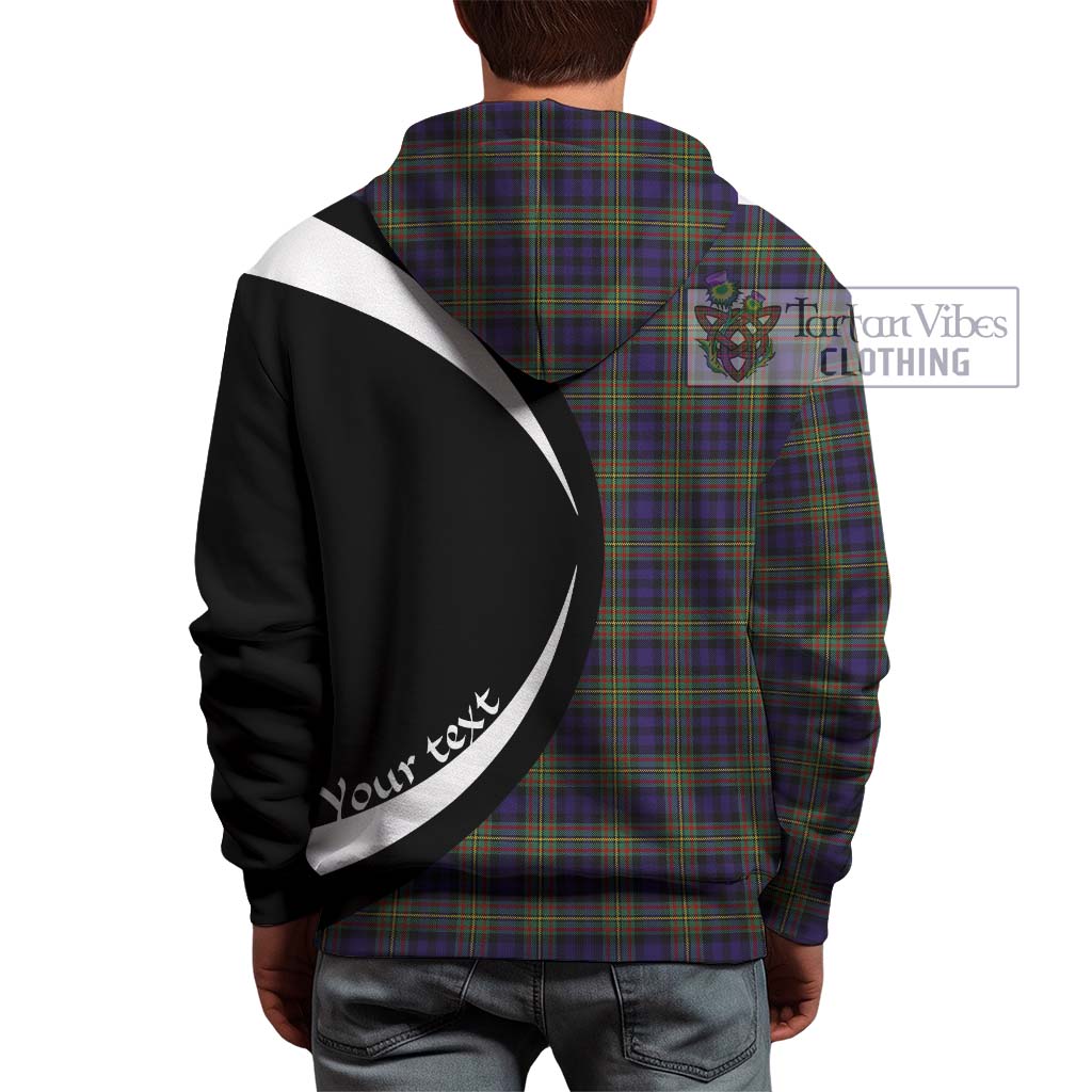 Clelland Tartan Hoodie with Family Crest Circle Style - Tartan Vibes Clothing