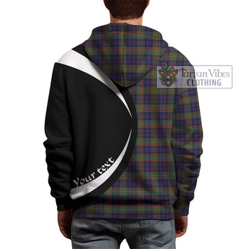 Clelland Tartan Hoodie with Family Crest Circle Style - Tartan Vibes Clothing