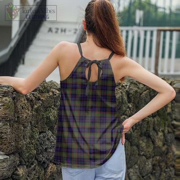 Clelland Tartan Loose Halter Neck Camisole - Tartan Vibes Clothing